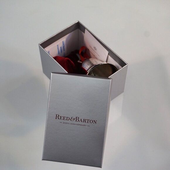 Reed And Barton Christmas 2024 Annual Silver Bell Ornament New in Box - Picture 7 of 7